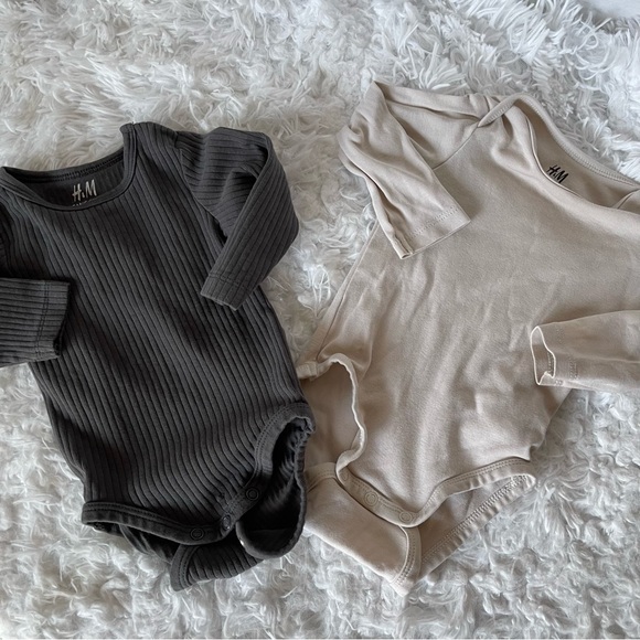 H&M baby onesies | long sleeve | bundle - Picture 4 of 6